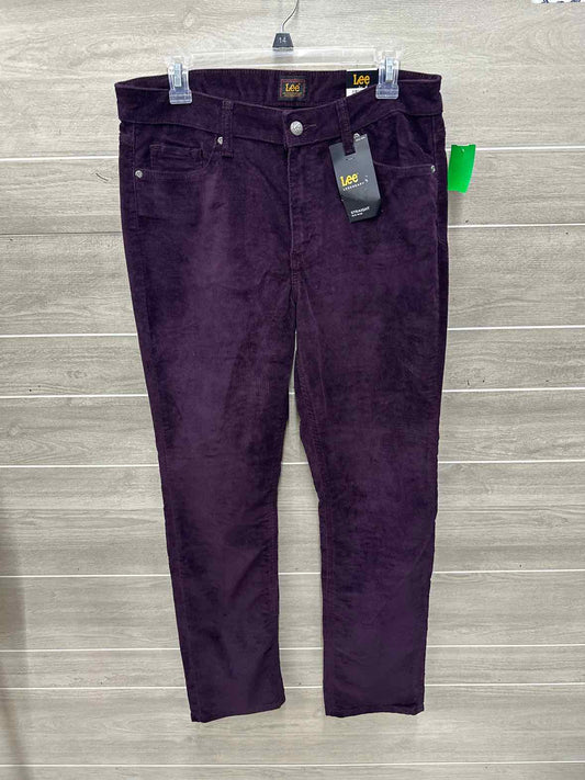 Lee Size 12 Long Purple Womens Pants