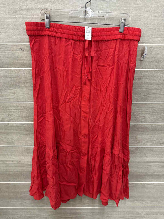 Talbots Red Womens Size 16 Skirt