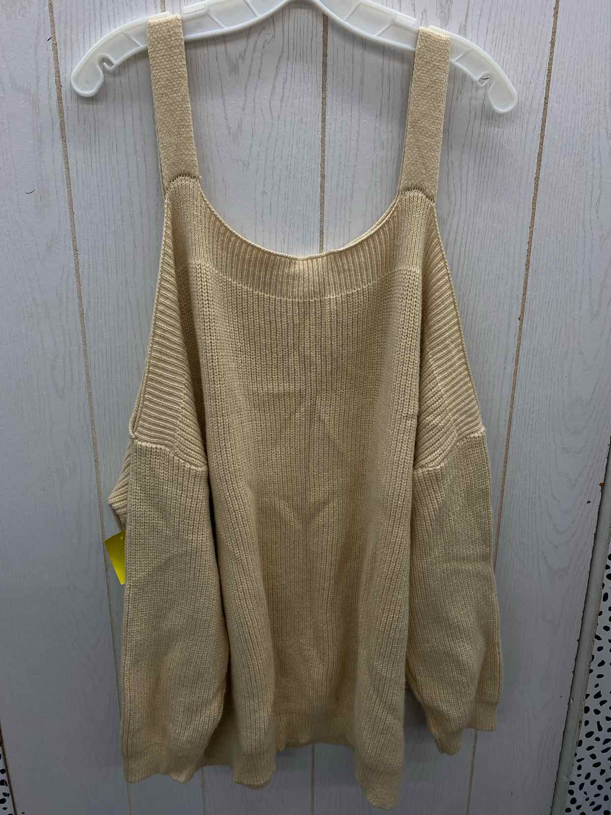 Tan Womens Size XXL Sweater