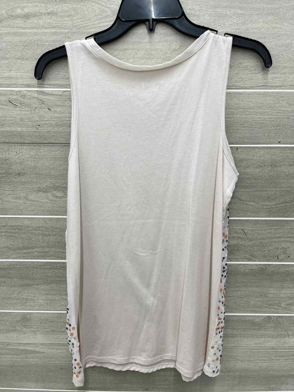 Stylus Size M Cream Womens Tank Top