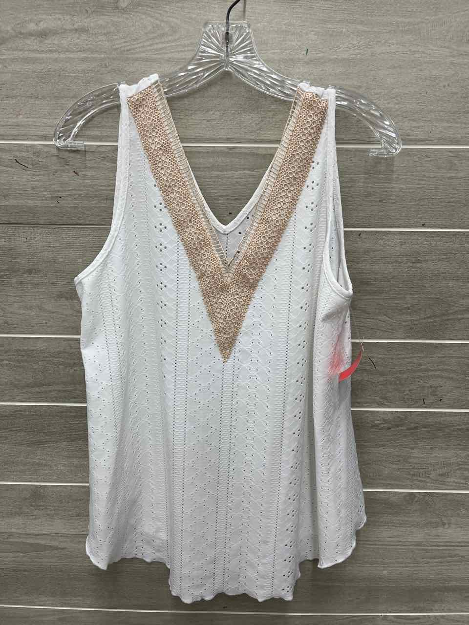 Size M White Womens Tank Top
