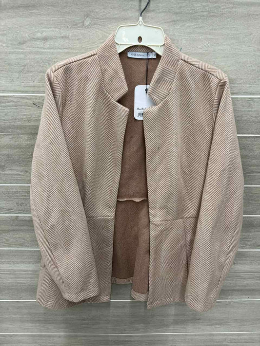 Miss Sparkling Size 10/12 Tan Womens Blazer