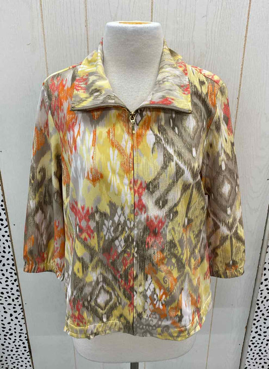 Chico's Yellow Womens Size 8/10 Blazer