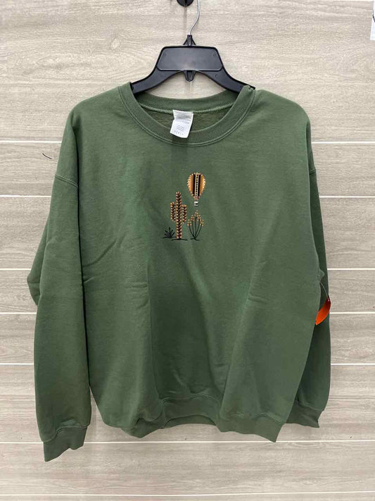 Olive Womens Women Size L Sweatshirt