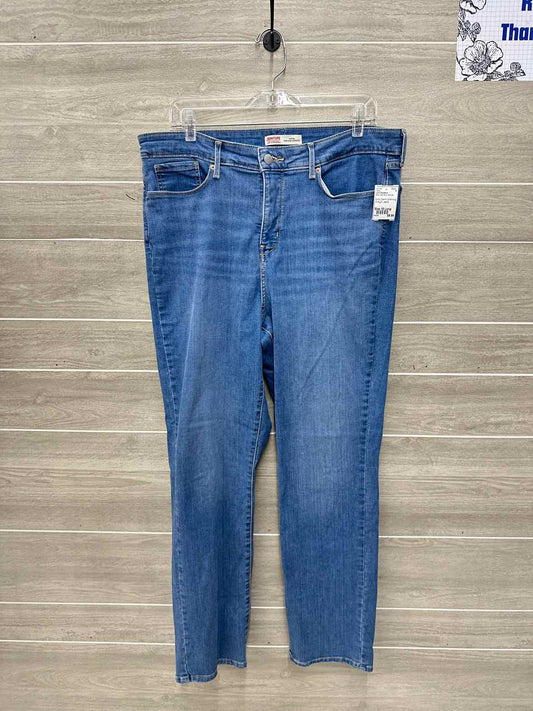 Levis Signature Blue Womens Women Size 16 Long Jeans