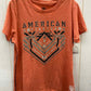 American Fighter Orange Womens Size XL Shirt