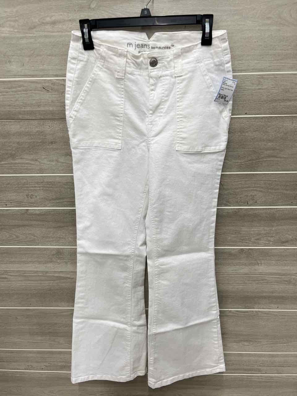 Maurices Size 6 Short White Womens Jeans