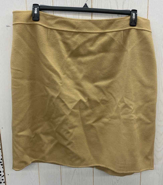 Talbots Tan Womens Size 24W Skirt