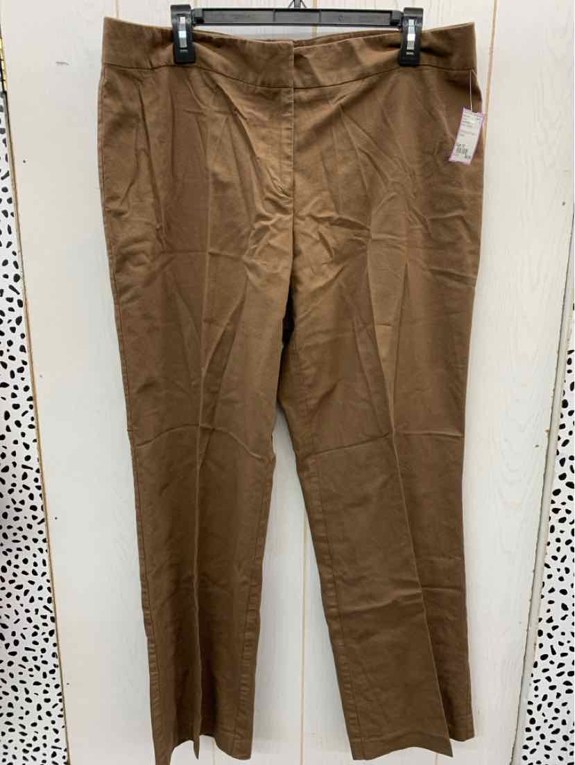 Apostrophe Brown Womens Size 18 Pants