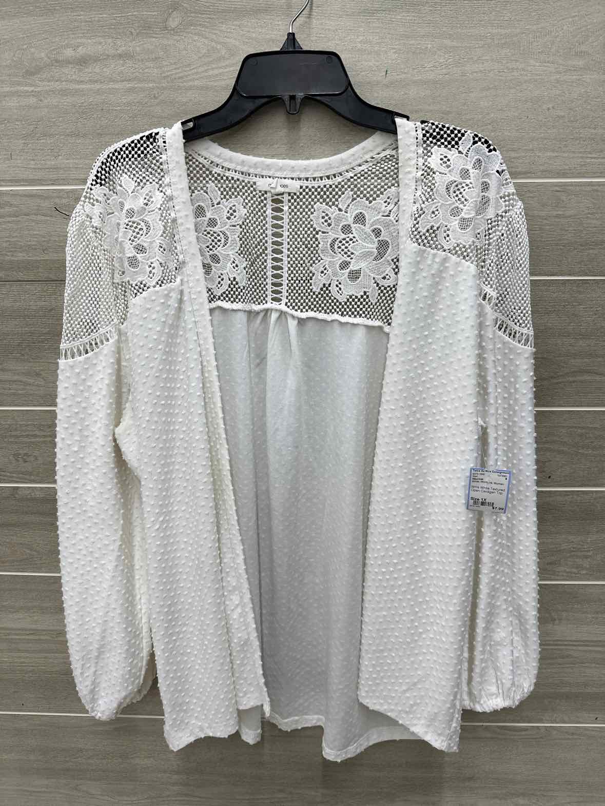 Maurices Size 1X White Womens Shirt