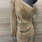 BCBG Maxazria Gold Womens Size Small Dress
