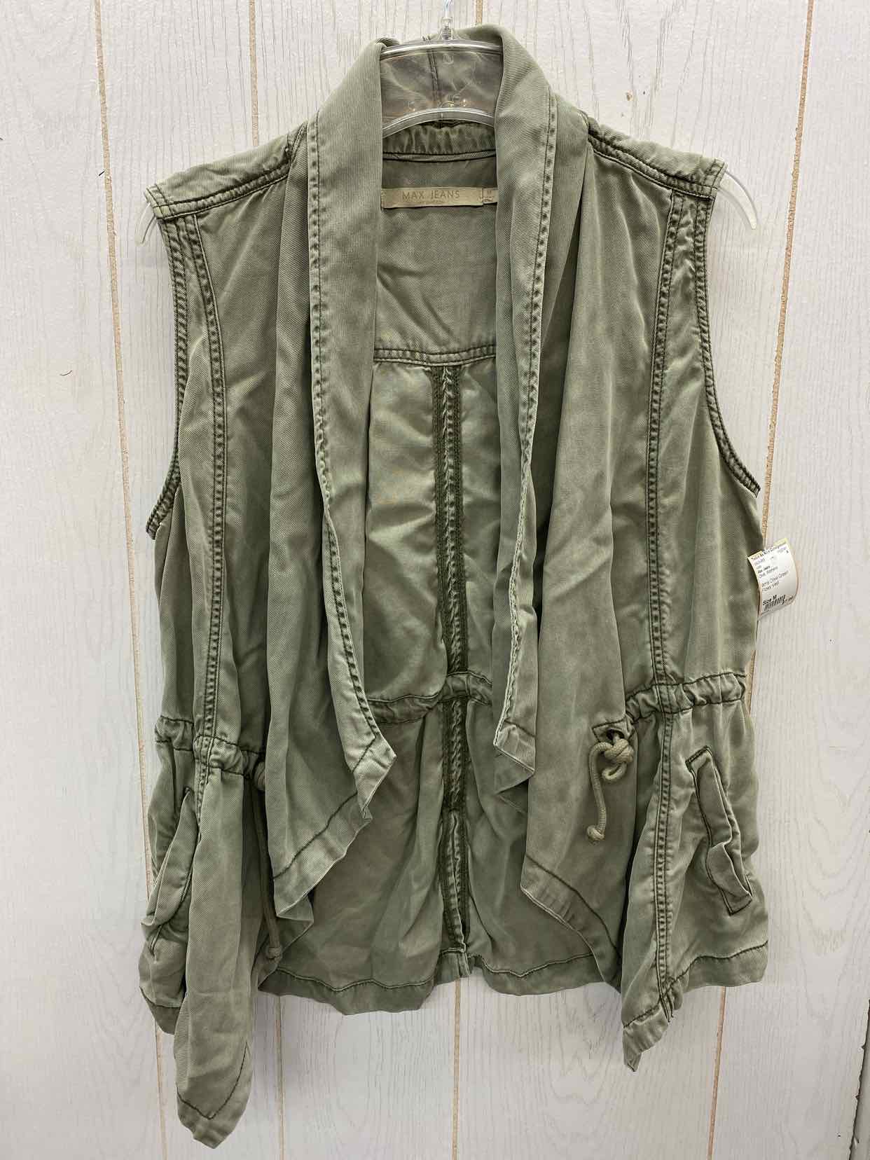 Max Jeans Olive Womens Size M Vest