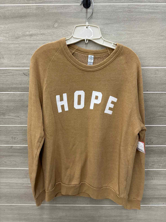 Alternative Tan Womens Women Size L Sweatshirt