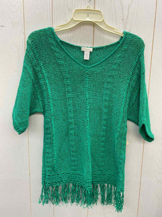 Chico's Green Womens Size Small Sweater