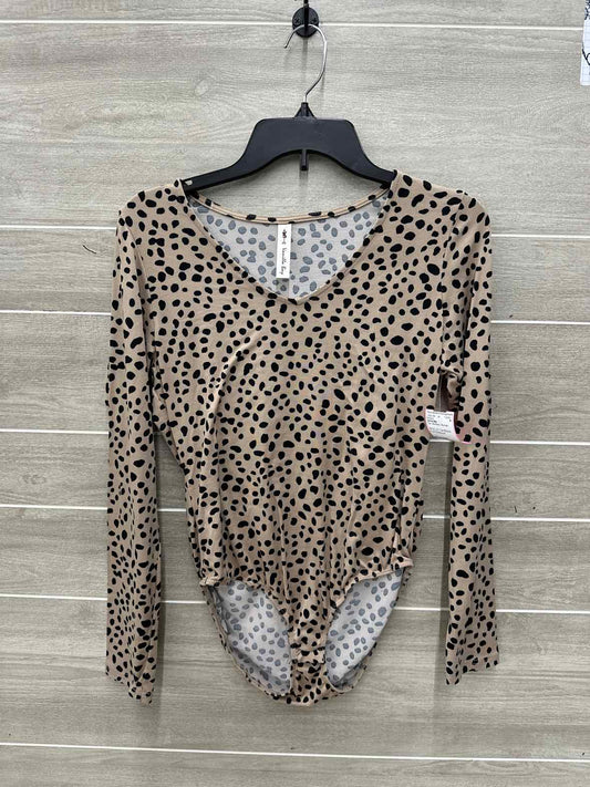 Vanilla Bay Size S/M Tan Womens Bodysuit