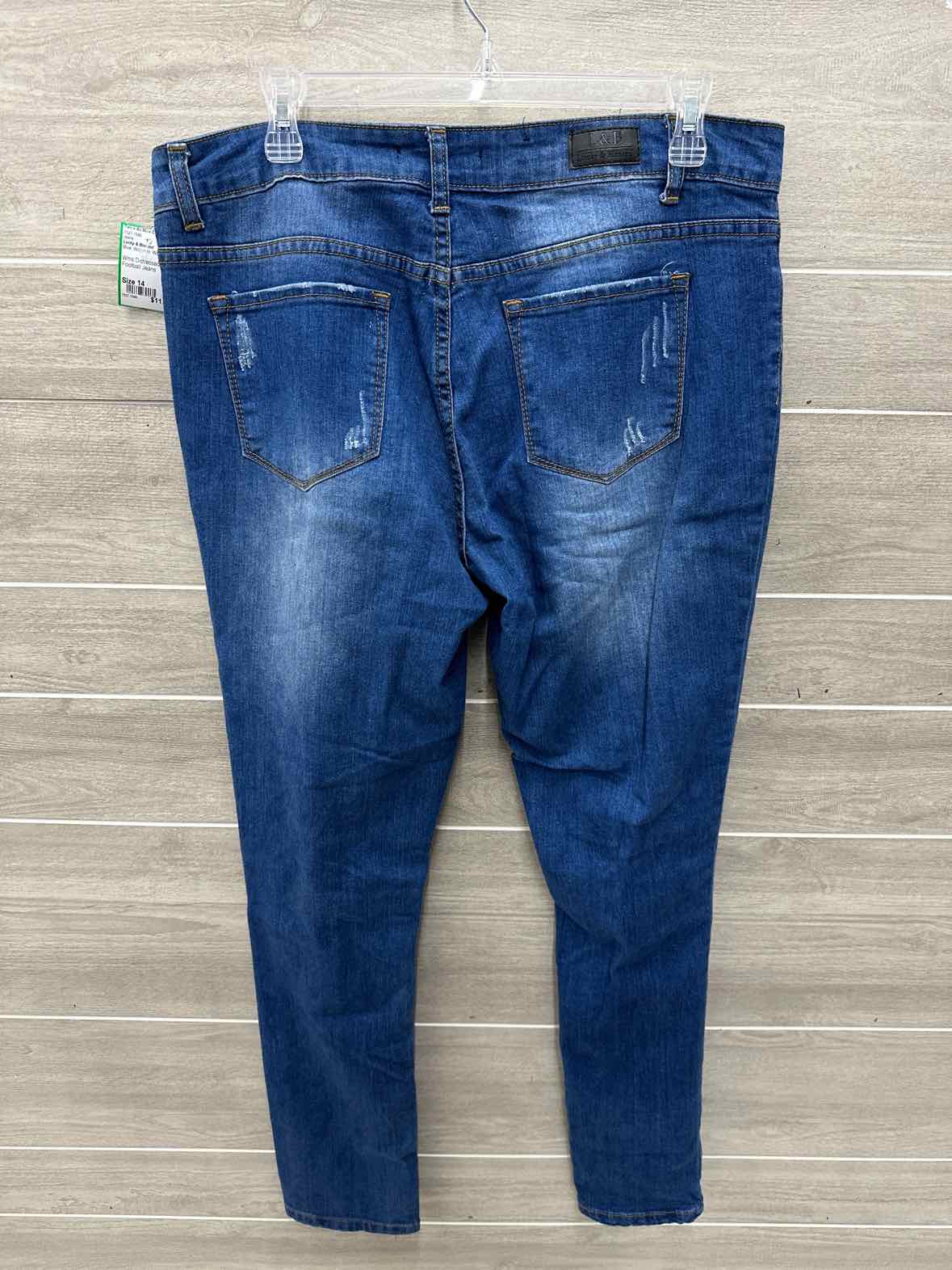Lucky & Blessed Size 14 Blue Womens Jeans
