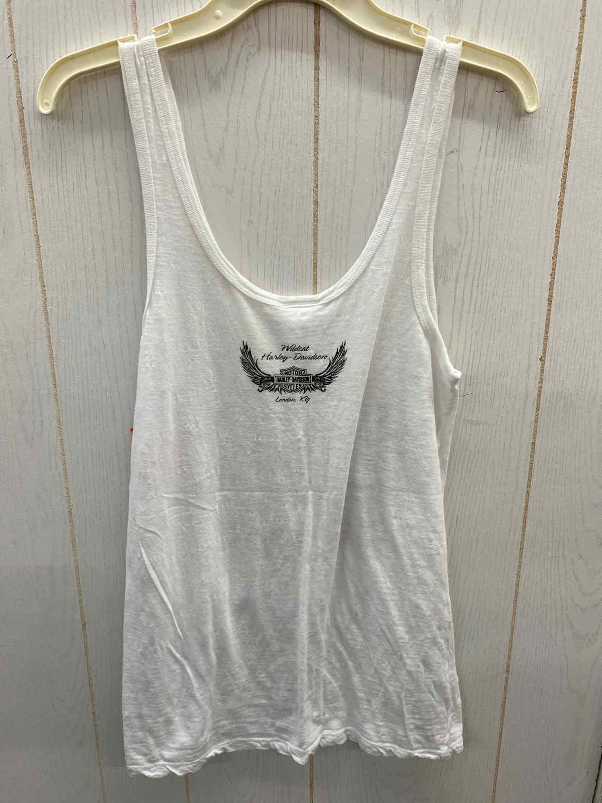 Harley Davidson White Womens Size L Tank Top