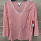 Liz Claiborne Size XL Pink Womens Shirt