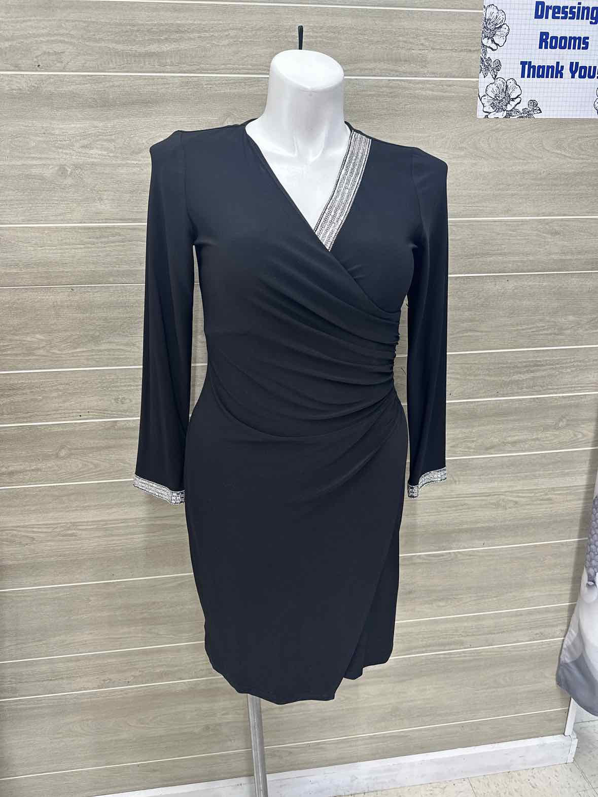 MSK Size 10 Black Womens Dress