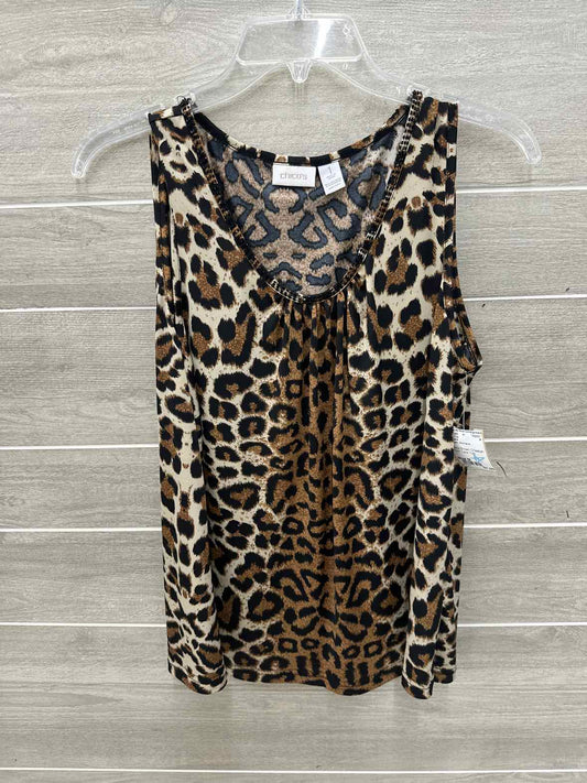 Chico's Brown Womens Size M Tank Top