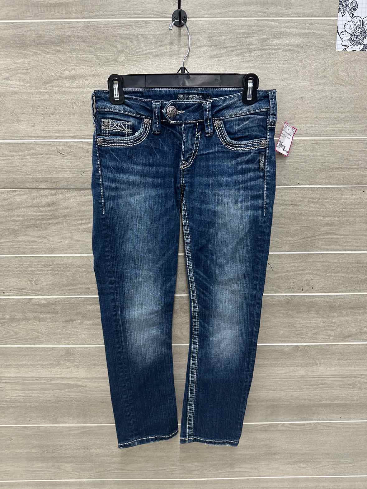 Silver Size 2 Blue Womens Jeans
