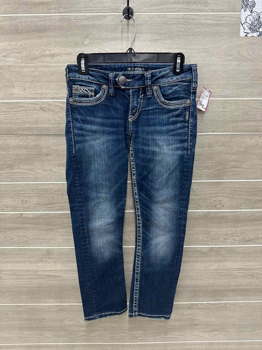 Silver Size 2 Blue Womens Jeans