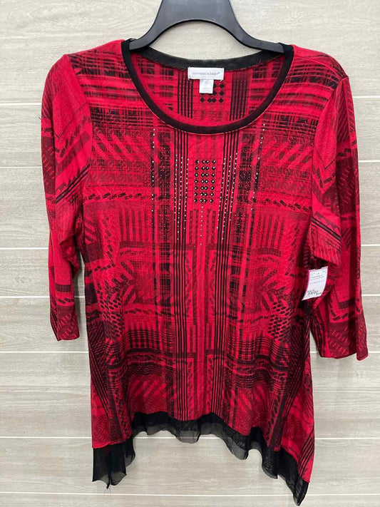 Christopher & Banks Size XL Red Womens Shirt