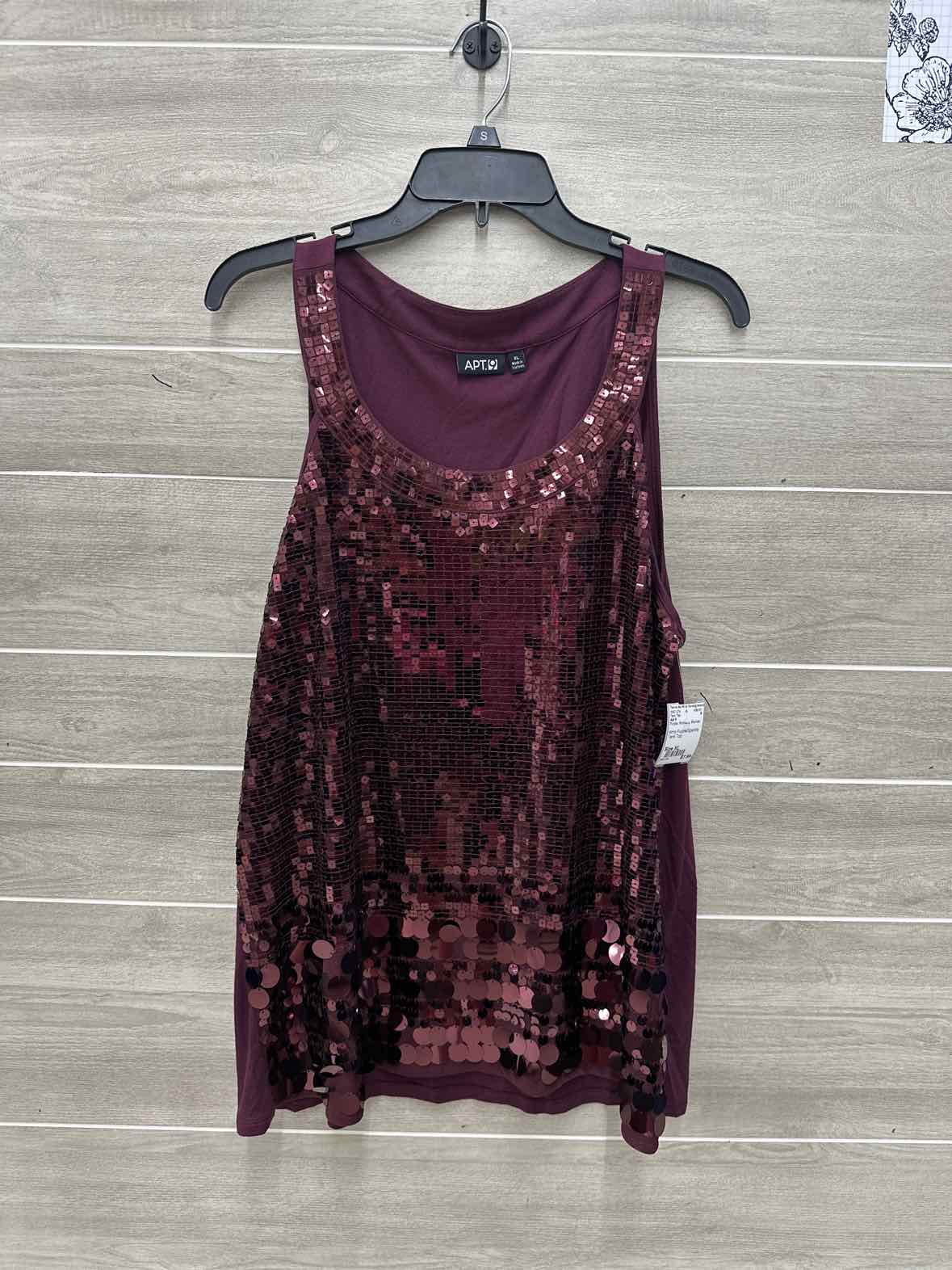 Apt 9 Purple Womens Women Size XL Tank Top