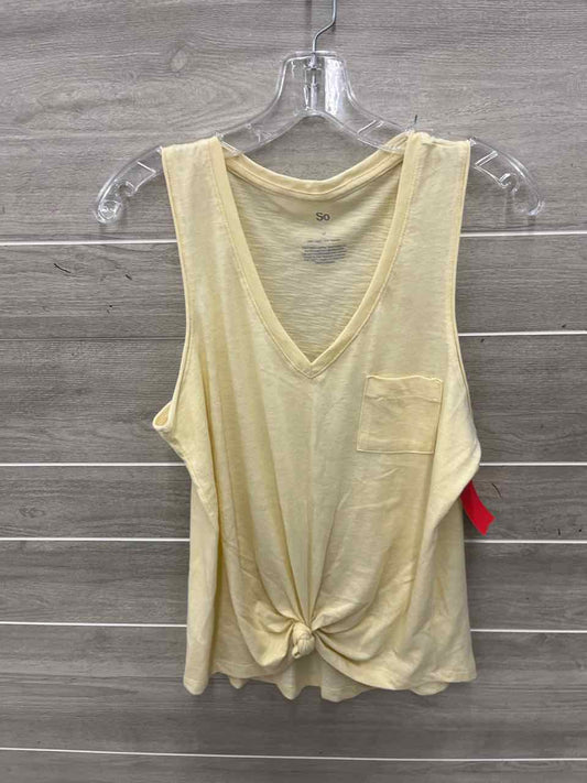 So Size M Yellow Womens Tank Top