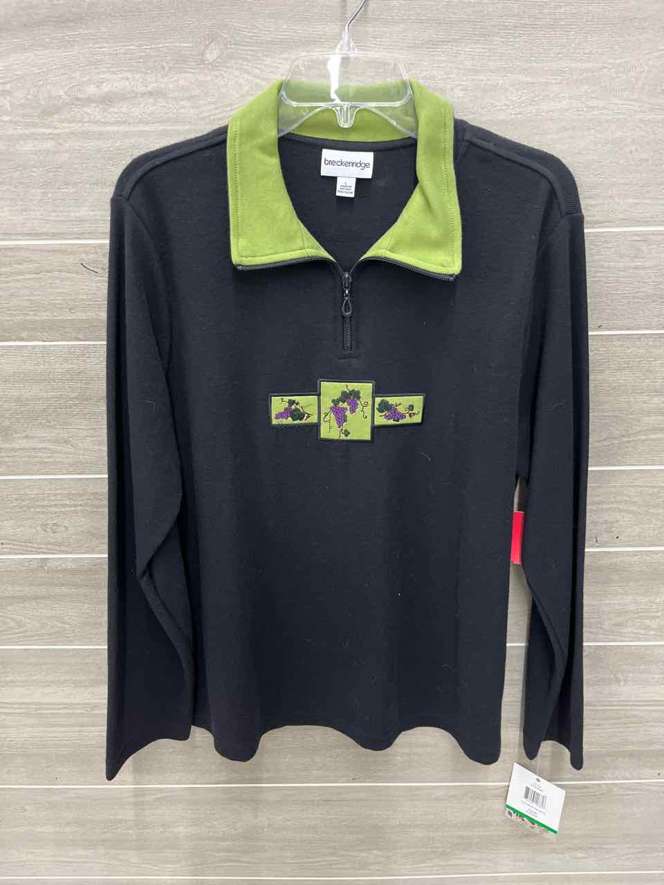 Breckenridge Black Womens Women Size L Shirt