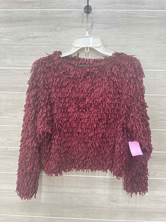 ZARA Size S Burgundy Womens Sweater