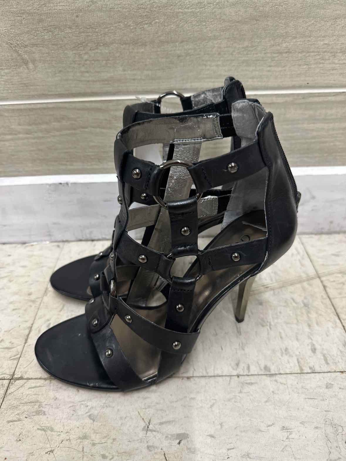 GUESS US Shoe Size 9.5 Black Womens Sandals