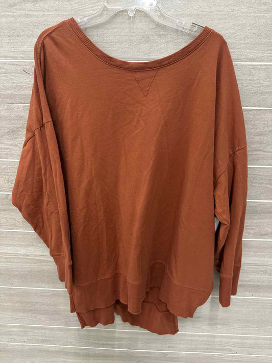 Terra & Sky Size 3X Brown Plus Sweatshirt