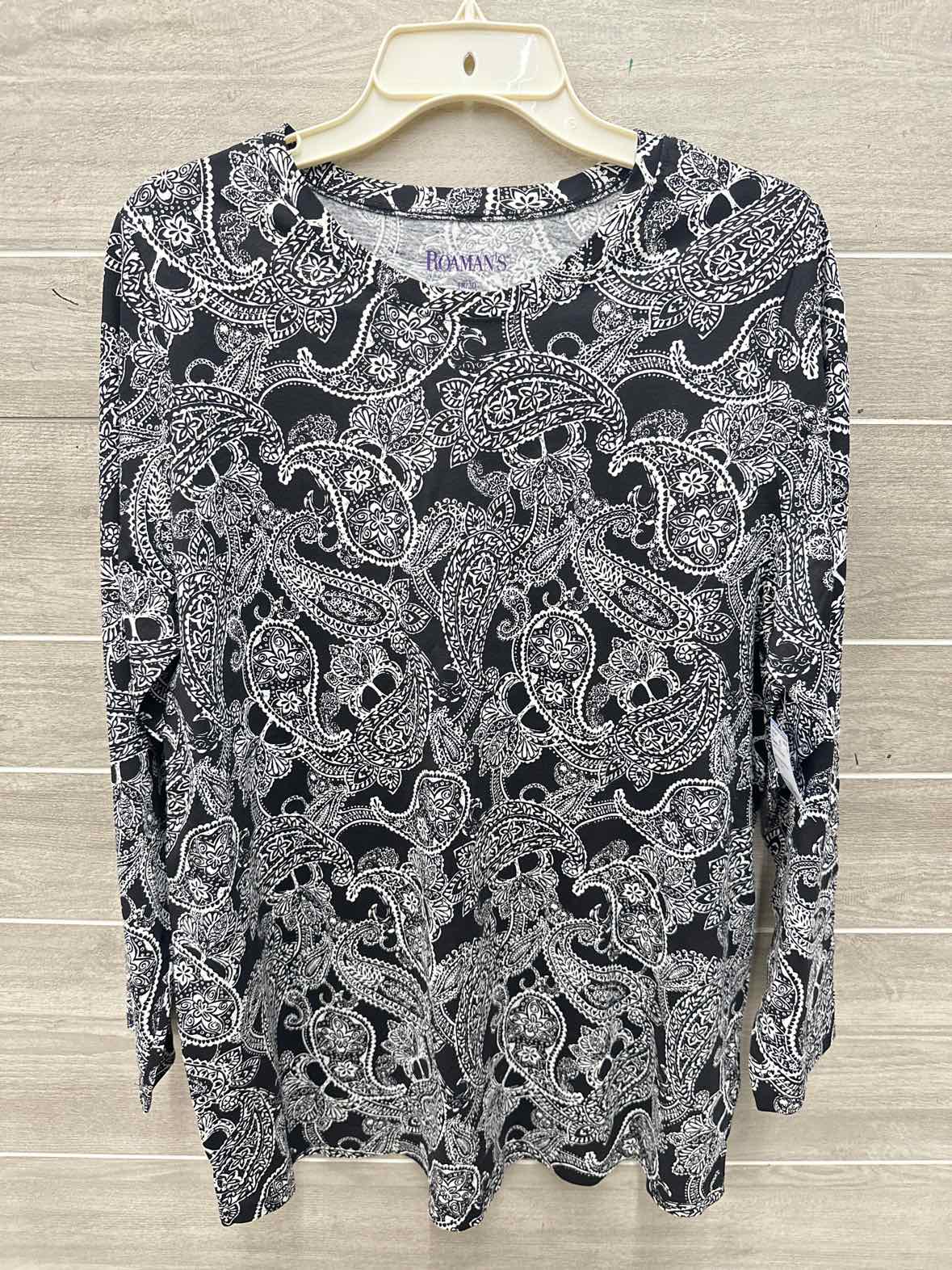 Roamans Size 18/20 Black Plus Shirt