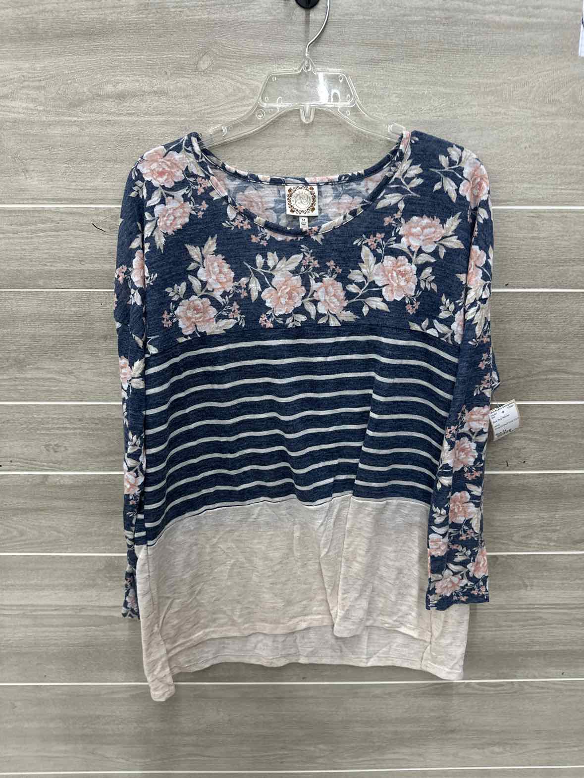 Size 1X Blue Plus Shirt