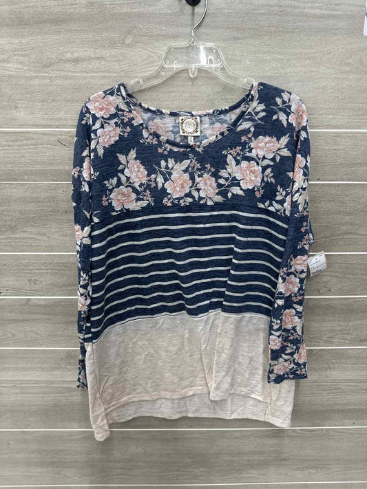 Size 1X Blue Plus Shirt