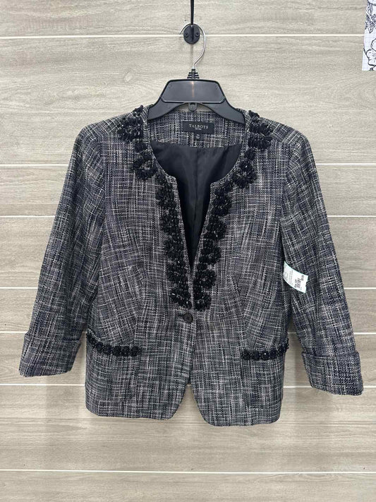 Talbots Black Womens Size 12P Blazer