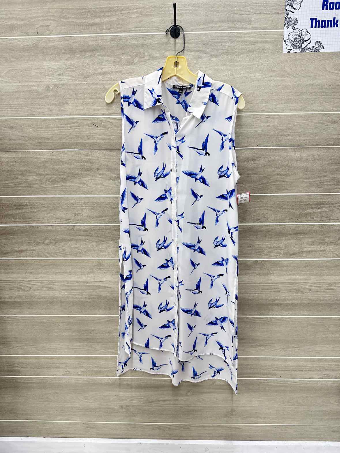 Cable & Gauge Blue Womens Women Size L Tank Top
