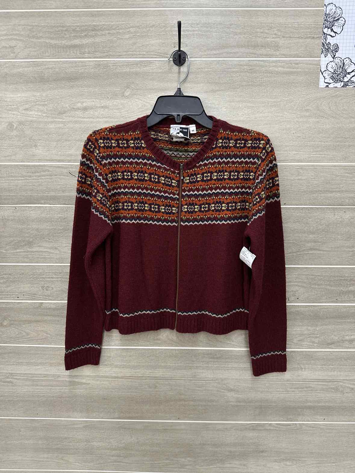 It's Our Time Burgundy Junior Size M Sweater