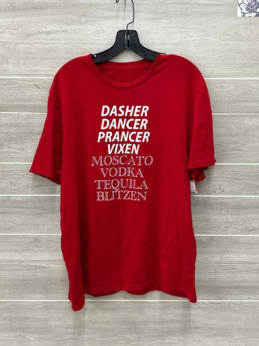 Red Womens Women Size XL Shirt