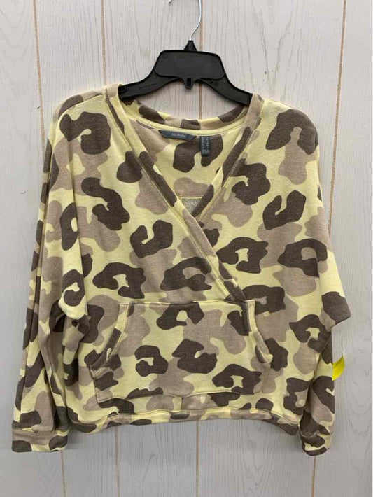 AnyBody Yellow Womens Size Small Sweatshirt