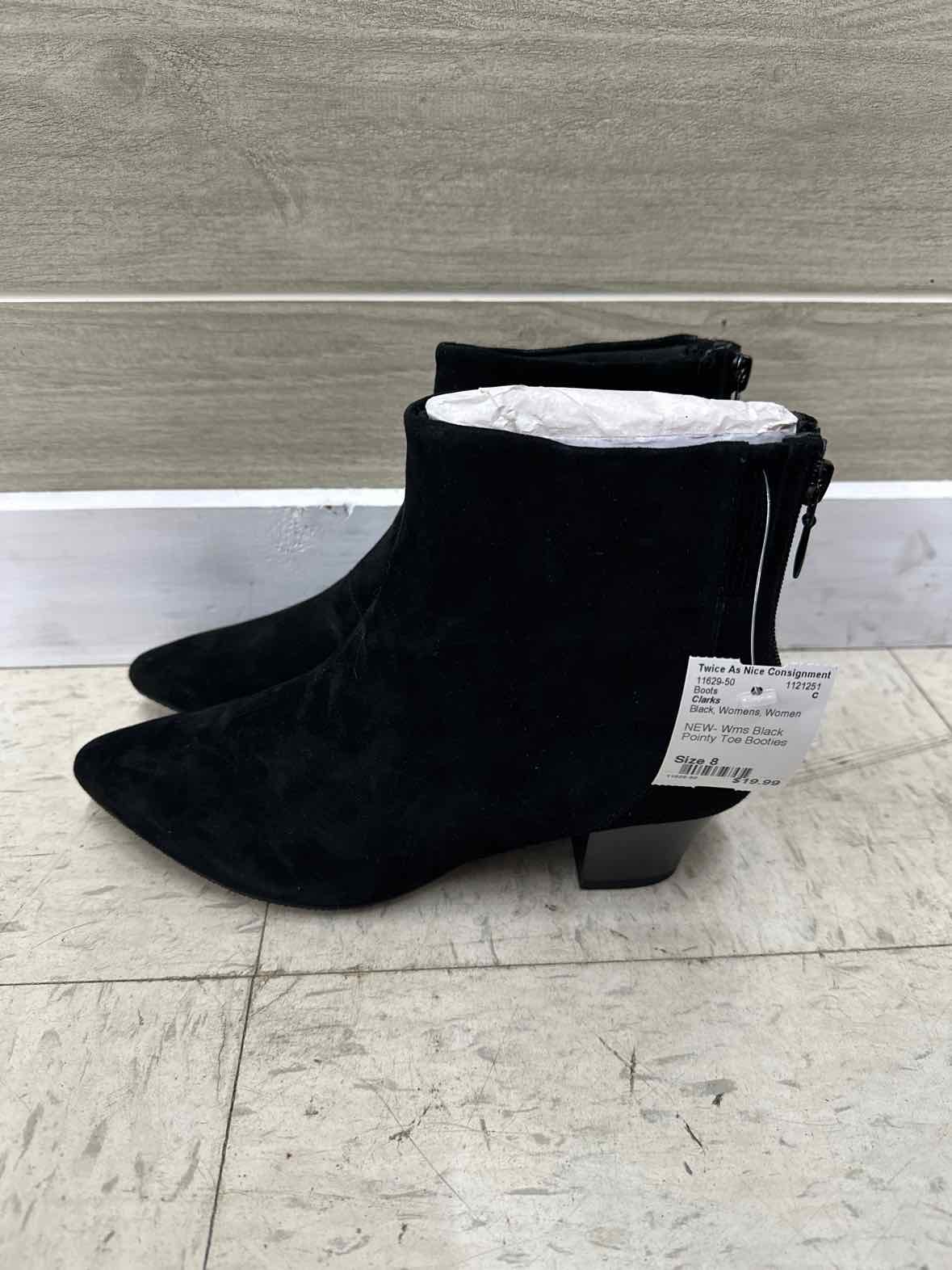 Clarks US Shoe Size 8 Black Womens Boots