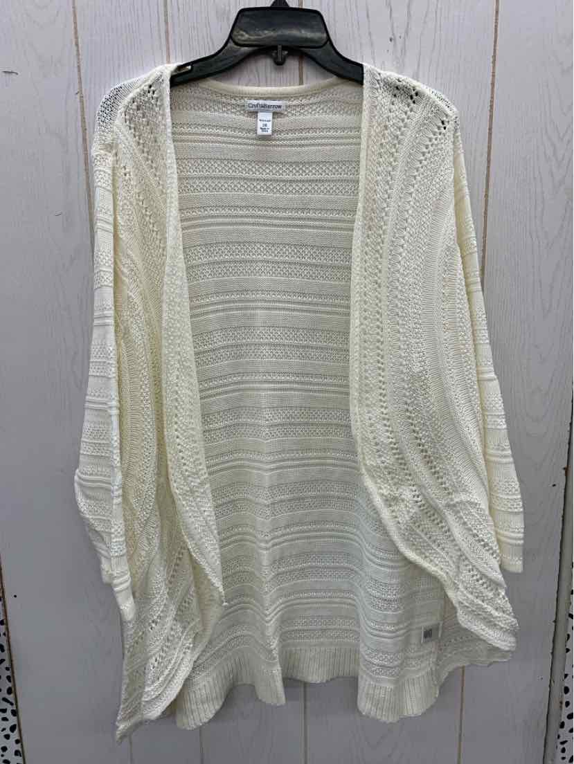 Croft & Barrow Cream Womens Size 2X Sweater