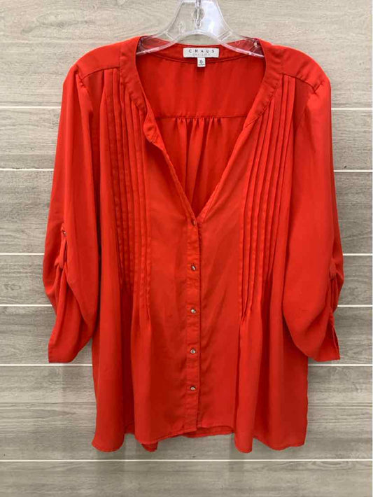 Chaus Red Womens Size XL Shirt