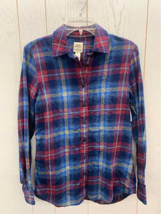 Lands End Blue Womens Size Small Shirt