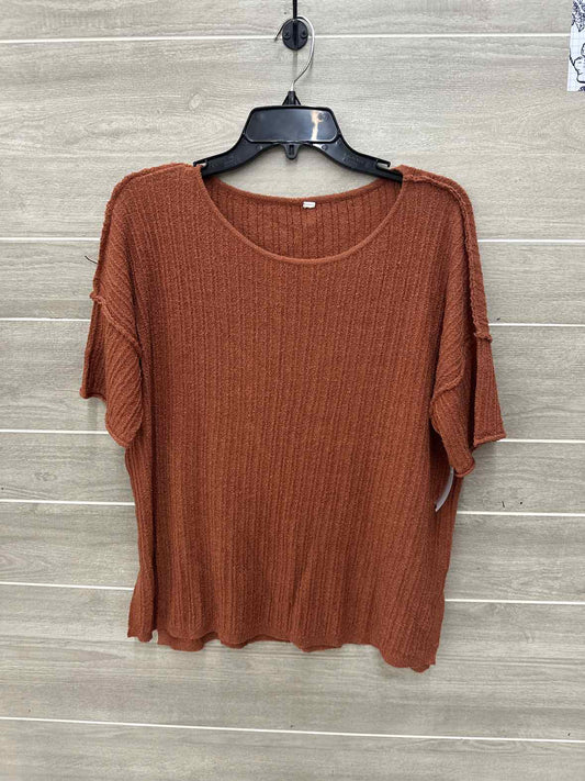 Orange Womens Women Size L Shirt