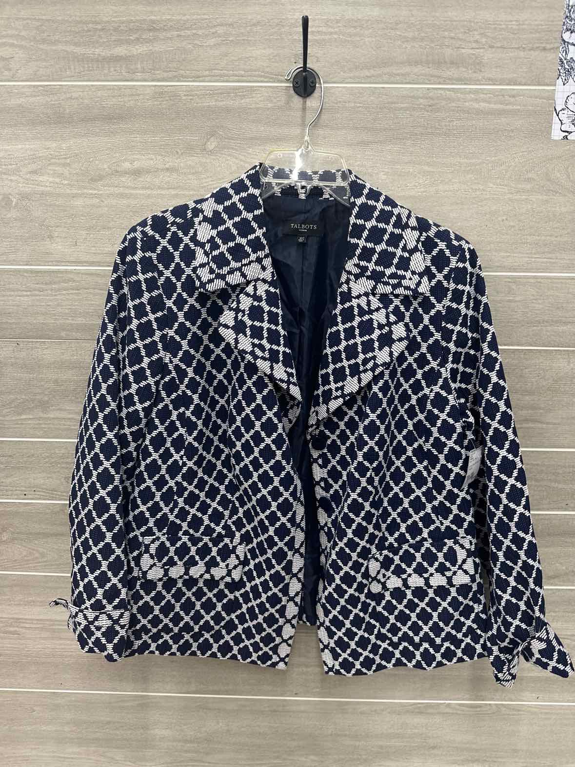 Talbots Size 16W Blue Plus Blazer