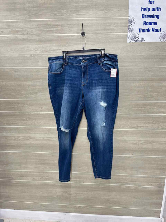 Maurices Blue Womens Women Size 22W Jeans