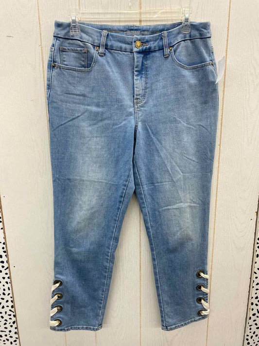 Chico's Blue Womens Size 8P Jeans