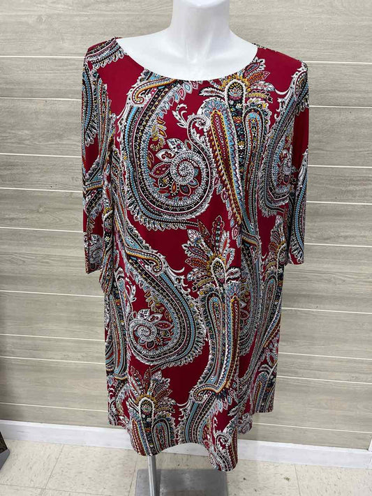 MSK Size 20/22 Red Plus Dress